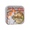 La Savonnerie de Nyons Mucha 2 almond-scented French soap in a decorative reusable Art Nouveau metal tin, enriched with organic shea butter and Nyons olive oil.