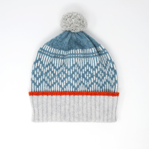 Dundee Graphics Pom Pom Hat by Scarlet Knitwear