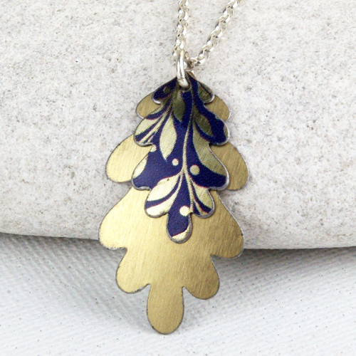 Oak Leaf Necklace by Tin Smiths