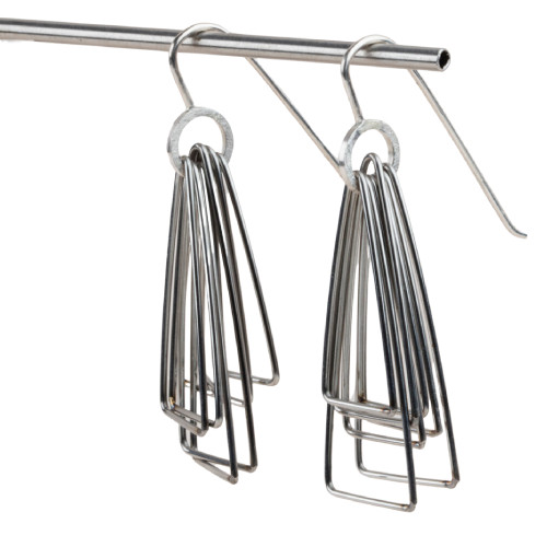 Multi Cluster Earrings, Stainless Steel by Heather McDermott