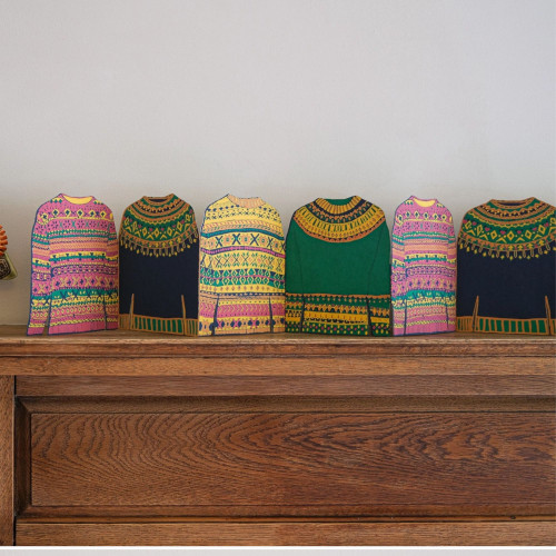 Fairisle Sweater Concertina Garland