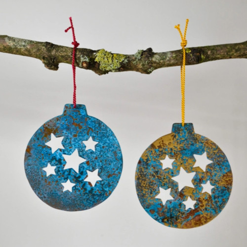 Handcut Christmas Bauble Decoration