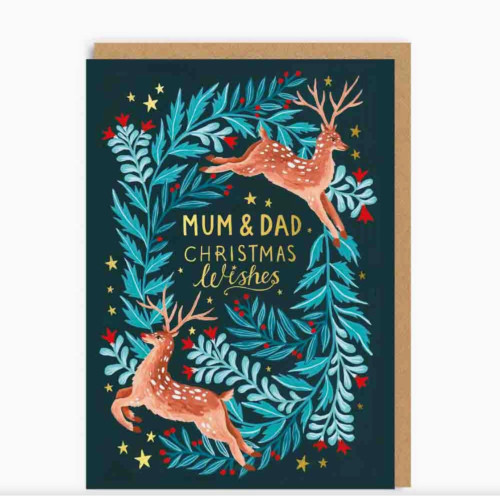 Mum and Dad Christmas Wishes Card
