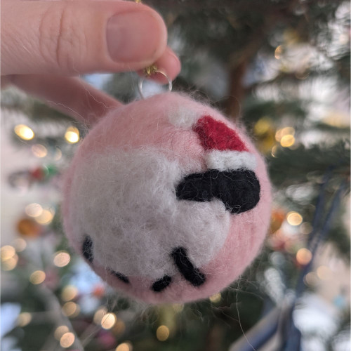 Needle Felt Sheep Bauble