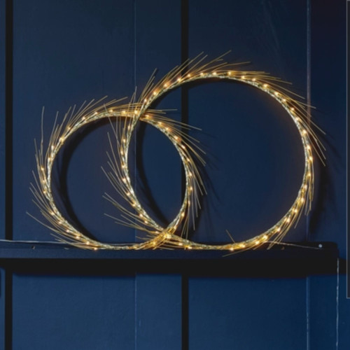 Gold Halo Light Wreath