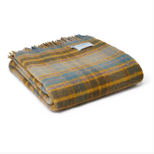 Cottage Check Wool Throw