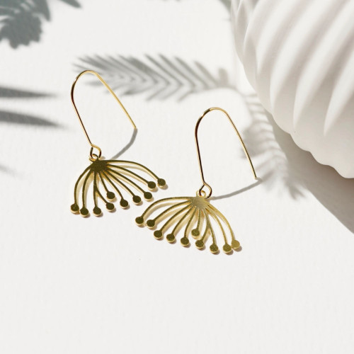 Small Dandelion Earrings – Delicate Botanical Jewellery