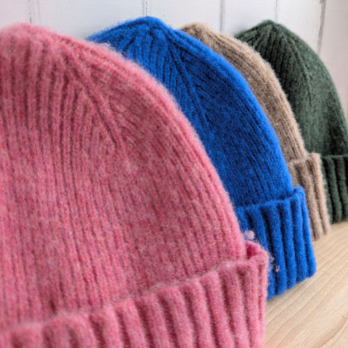 Brushed Lambswool Beanie - Made in Scotland