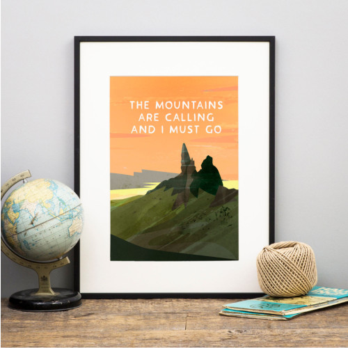 "The Mountains Are Calling" – Old Man of Storr Print, Isle of Skye