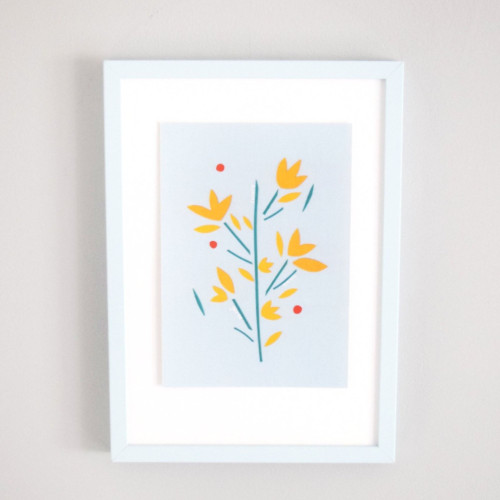 Gorse Wildflower Print – ‘Conasg’