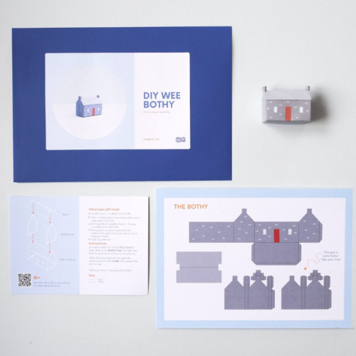 DIY Paper Bothy Kit – Build a Miniature Scottish Mountain Shelter