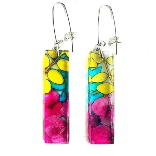 Ghibli Rectangle Earrings by Sue Gregor