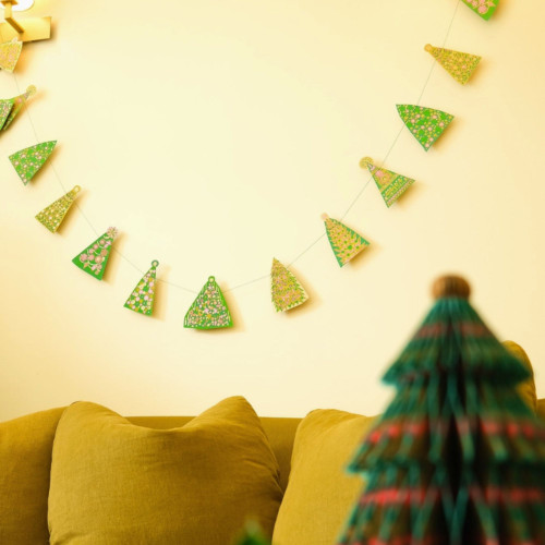 Handcrafted Christmas Tree Garland Handcrafted Christmas Tree Garland
