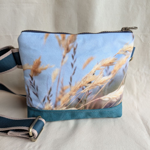 Meadow Grasses Cross-body Belt Bag by Red Ruby Rose