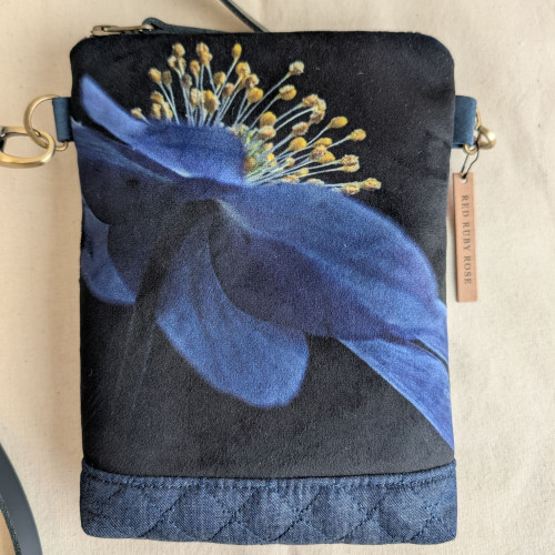 Blue Anenome Cross-body Bag by Red Ruby Rose