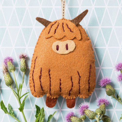 Felt Craft Kit - Highland Cow