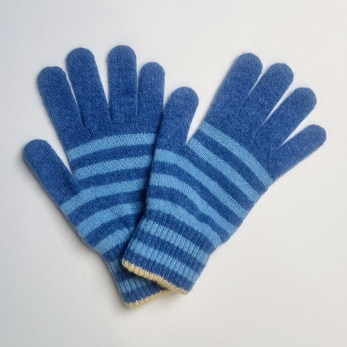 Geo Striped  Lambswool Gloves