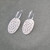 Silver Pebble hoop Earrings by Claire Lowe
