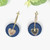Mini Heart Charm Polymer Clay Hoops