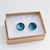 Patina Circle Stud Earrings