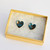 Patina Heart Studs