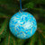 Sky Blue and Gold Bauble