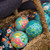 Sky Blue and Gold Bauble