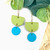Colour Block Hoop Earrings
