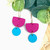 Colour Block Hoop Earrings