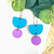 Colour Block Hoop Earrings