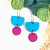 Colour Block Hoop Earrings