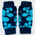 Curling Leaf Luxury Lambswool Fingerless Mitts