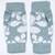 Curling Leaf Luxury Lambswool Fingerless Mitts