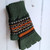 Ladies Fairisle Lambswool Fingerless Gloves - Made in Scotland