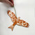 Hand Printed Red Kite Wooden Decoration