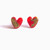Heart Glass Studs