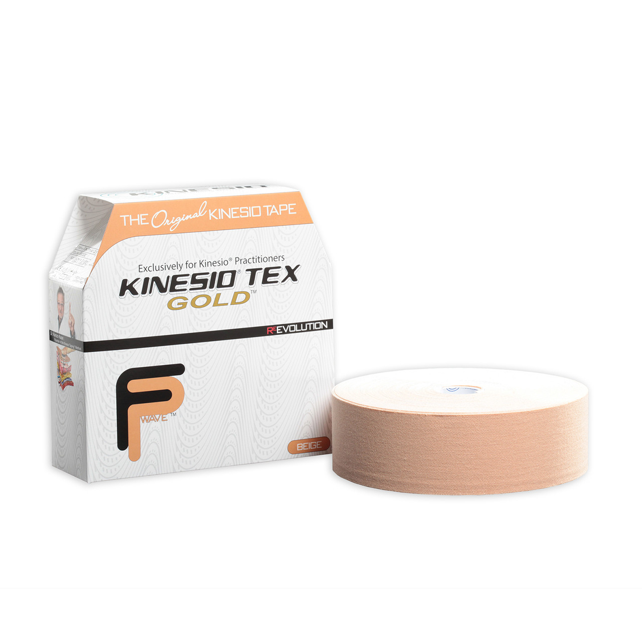 Kinesio Tex Gold Tape FP BEIGE Bulk Water-resistant 2