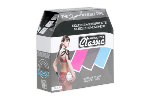 Kinesio Tex Classic Tape BLACK BULK 2" x 103.3' (1 roll/box) - box