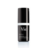A sleek black bottle of "Vie PHOTO-C" dark spot concentrate, featuring a white band and text on the front.