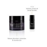 Time Control Deep Wrinkle, Firming Rich Cream reduces discomfort, moisturizes and nourishes skin. The gift, Hydra Volume Lip Plumping Serum, hydrates, protects and plumps lips daily.