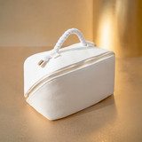 Elegant white pouch.