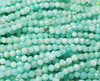 3mm Finely Cut Blue Amazonite Faceted Beads