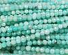 3mm Finely Cut Blue Amazonite Faceted Beads