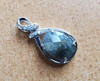 18x37mm Labradorite Faceted Oval Pendant