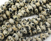 5x8mm Dalmatian Jasper Smooth Rondelle Beads