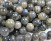 8mm Labradorite Smooth Round Beads With Blue Iridescence