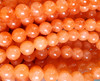 10mm Tangerine Orange Smooth Round Beads