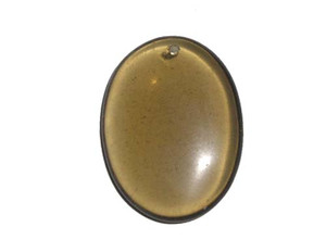 Glass Oval Pendant 30x40mm Smoky Quartz Oval Pendant Glass Oval Pendant 30x40mm Smoky Quartz Oval Pendant