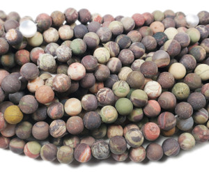 6mm African Green Opal Matte Round Beads 6mm African Green Opal Matte Round Beads