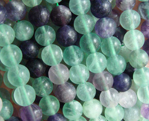 4mm 15.5 Inches Rainbow Fluorite Matte Round Beads 4mm 15.5 Inches Rainbow Fluorite Matte Round Beads